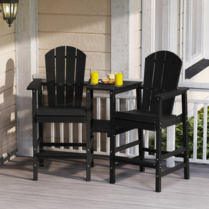 Made from weatherproof HDPE for long-lasting quality<br>Fade and crack resistant with low maintenance needs<br>Built-in 2-tier storage tray for your books  snacks and drinks<br>1.8" umbrella holes for adding a refreshing shade<br>Comfy to sit on with its 