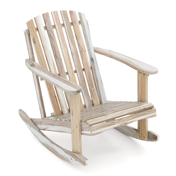 Solid acacia wood frame provides strong and long-lasting support<br>Ergonomic 100Â° high fanned back offers comfortable posture<br>Spacious slatted seat with wide armrests enhances outdoor sitting comfort<br>Smooth  splinter-free surface ideal for DIY pai