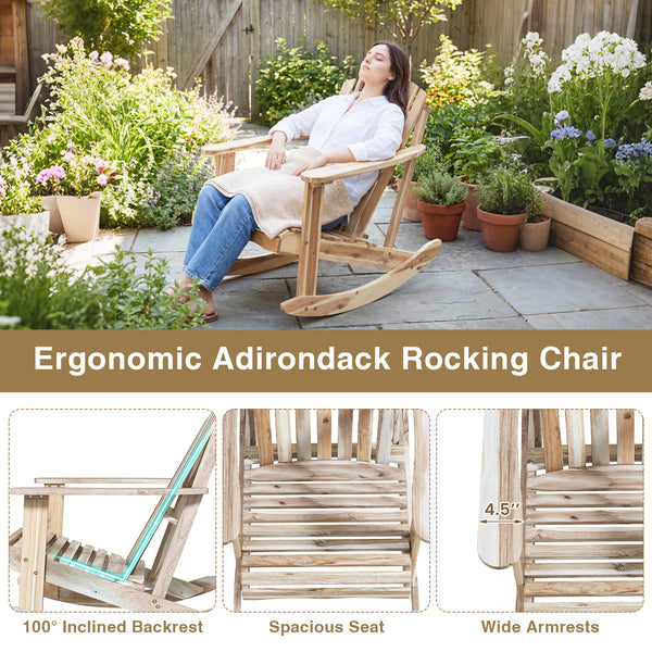 Solid acacia wood frame provides strong and long-lasting support<br>Ergonomic 100Â° high fanned back offers comfortable posture<br>Spacious slatted seat with wide armrests enhances outdoor sitting comfort<br>Smooth  splinter-free surface ideal for DIY pai