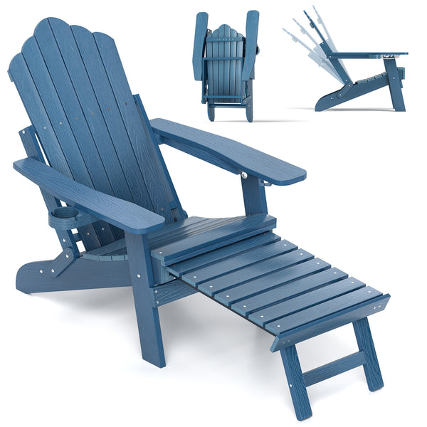 4-position backrest meets your multiple relaxing demands<br>Made of high-quality HIPS which is weatherproof<br>Stainless steel screws for longer service life and stronger structure<br>Ergonomic seat with wide armrests and footrest for more comfort<br>Rota