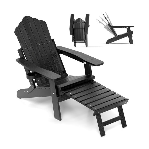 4-position backrest meets your multiple relaxing demands<br>Made of high-quality HIPS which is weatherproof<br>Stainless steel screws for longer service life and stronger structure<br>Ergonomic seat with wide armrests and footrest for more comfort<br>Rota