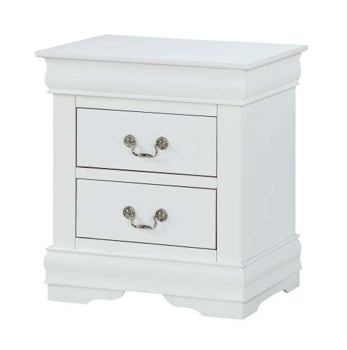 Louis Philip Night Stand White