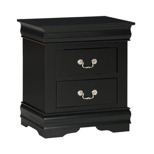 Louis Philip Night Stand Black