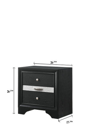 Regata Night Stand Black/Silver