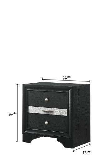 Regata Night Stand Black/Silver