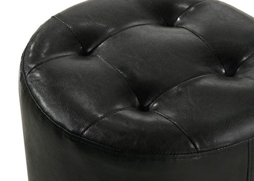 Morgan Round Swivel Stool Black
