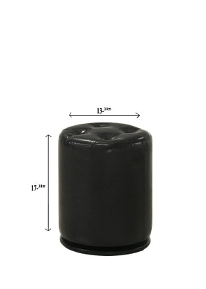 Morgan Round Swivel Stool Black