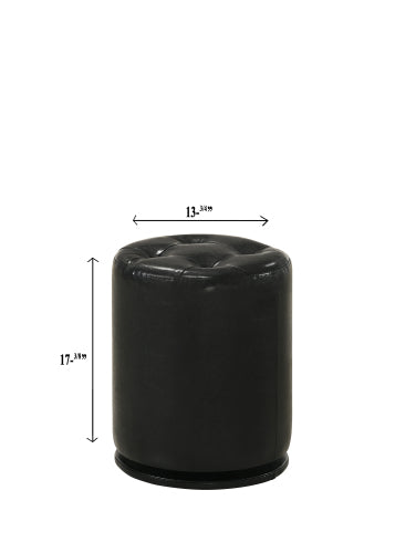 Morgan Round Swivel Stool Black