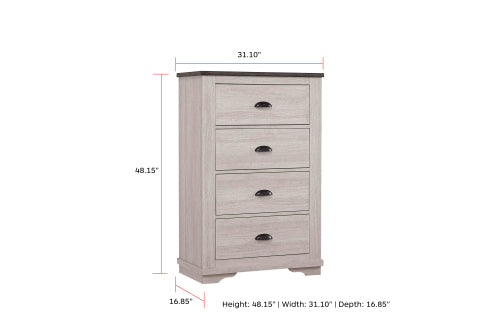 Coralee Chest Chalk/Grey