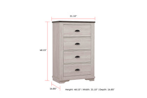 Coralee Chest Chalk/Grey