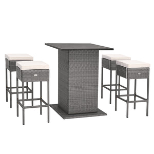 Hidden shelves beneath the tabletop for extra storage space<br>The ergonomic footrest creates a perfect space to rest your feet<br>Soft cushions with high-density fillings padded for ultimate comfort<br>Keep cushions from moving thanks to the fixing ropes