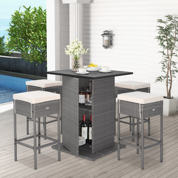 Hidden shelves beneath the tabletop for extra storage space<br>The ergonomic footrest creates a perfect space to rest your feet<br>Soft cushions with high-density fillings padded for ultimate comfort<br>Keep cushions from moving thanks to the fixing ropes