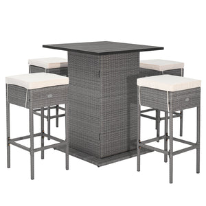 Hidden shelves beneath the tabletop for extra storage space<br>The ergonomic footrest creates a perfect space to rest your feet<br>Soft cushions with high-density fillings padded for ultimate comfort<br>Keep cushions from moving thanks to the fixing ropes