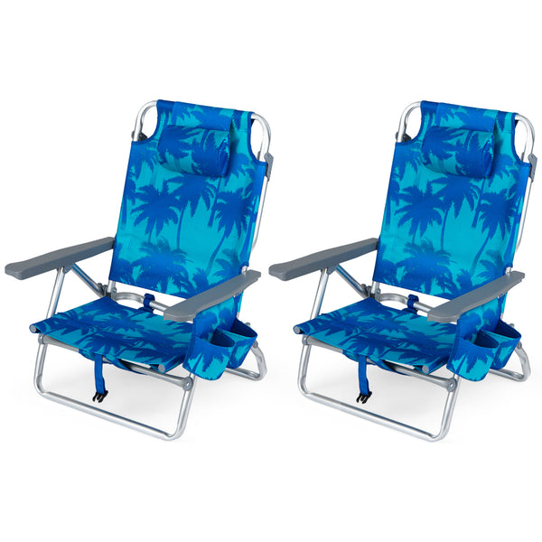5 adjustable backrest positions for personalized comfort<br>Easy armrest lift mechanism for quick reclining changes<br>Side cup holder and mesh pocket keep essentials handy<br>Zippered insulated cooler bag maintains drinks cold longer<br>Dual-purpose supp