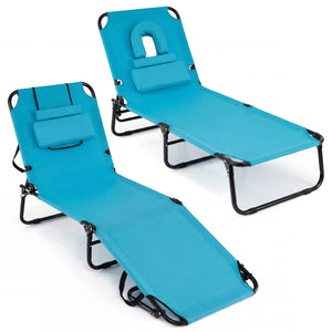 4-position adjustable backrest allows you to sit up  recline  and lay down<br>Safe locking device for firm backrest fixation<br>Powder-coated metal frame with U-shaped legs for extra sturdiness<br>Made of 500D Oxford fabric  wear-resistant and breathable<