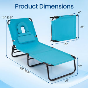 4-position adjustable backrest allows you to sit up  recline  and lay down<br>Safe locking device for firm backrest fixation<br>Powder-coated metal frame with U-shaped legs for extra sturdiness<br>Made of 500D Oxford fabric  wear-resistant and breathable<