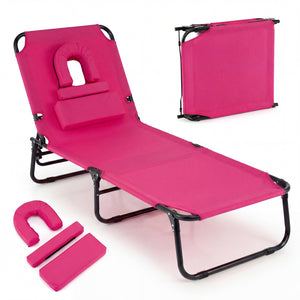 4-position adjustable backrest allows you to sit up  recline  and lay down<br>Safe locking device for firm backrest fixation<br>Powder-coated metal frame with U-shaped legs for extra sturdiness<br>Made of 500D Oxford fabric  wear-resistant and breathable<