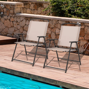 Selected fabric for breathability and quick-drying<br>Anti-rust steel frame for better outdoor adaptability<br>Non-slip foot pads for floor protection and strong stability<br>Save your outdoor space with foldable design<br>Convenient to carry with lightwe