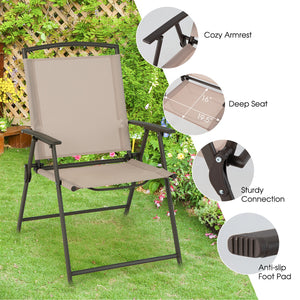 Selected fabric for breathability and quick-drying<br>Anti-rust steel frame for better outdoor adaptability<br>Non-slip foot pads for floor protection and strong stability<br>Save your outdoor space with foldable design<br>Convenient to carry with lightwe