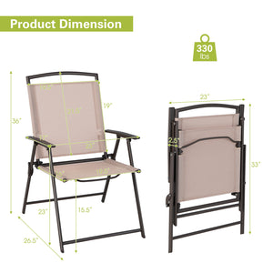 Selected fabric for breathability and quick-drying<br>Anti-rust steel frame for better outdoor adaptability<br>Non-slip foot pads for floor protection and strong stability<br>Save your outdoor space with foldable design<br>Convenient to carry with lightwe