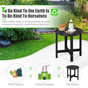Remain its original color thanks to its sun-protective and colorfast HDPE material<br>Weather-resistant properties make this side table fit the outdoor environment<br>You can put this end table in the bathroom as well because it is waterproof<br>Endow thi