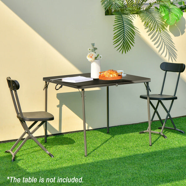 The rust-proof metal frame is also waterproof.<br>Made of high quality steel pipe with 400LBS bearing capacity.<br>Equipped with ergonomic back for good sitting experience.<br>Suitable for indoor and outdoor use  such as yard  patio  garden.<br>The chair 