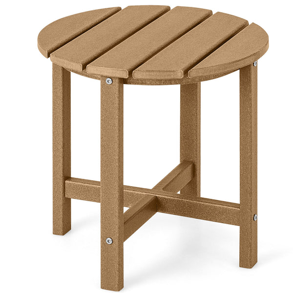 Remain its original color thanks to its sun-protective and colorfast HDPE material<br>Weather-resistant properties make this side table fit the outdoor environment<br>You can put this end table in the bathroom as well because it is waterproof<br>Endow thi