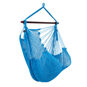 Triple-strand polyester rope ensures breathable comfort<br>Stretchable seat design offers spacious sitting or lying space<br>Strong metal spreader bar supports up to 330 lbs safely<br>Reinforced hanging loops and anti-slip grooves enhance stability<br>Car