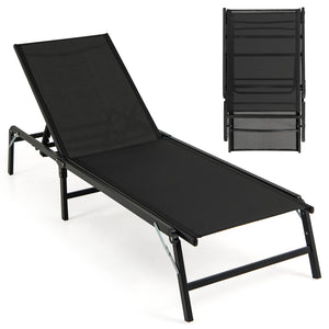 Please protect the lounge chairs with cover in rainy days for longer using<br>5-level adjustable backrest meets different requirements<br>Back adjustment device makes it easy to fix and adjust<br>High backrest offers comfortable back support<br>Lay down t
