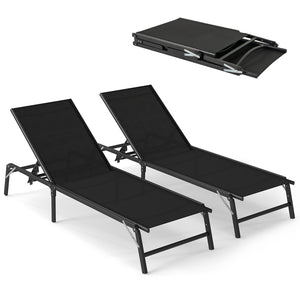 Please protect the lounge chairs with cover in rainy days for longer using<br>5-level adjustable backrest meets different requirements<br>Back adjustment device makes it easy to fix and adjust<br>High backrest offers comfortable back support<br>Lay down t
