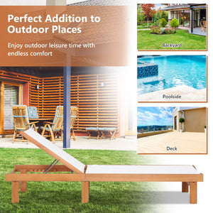 Great for reading  sunbathing  and taking a nap with 5-position adjustment<br>Avoid stuffiness even in the hot summer due to breathable and quick-drying fabric<br>Solid eucalyptus wood and sturdy steel for strong stability<br>Can be used by the whole fami