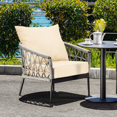 High resilience cotton for better sitting experience<br>Rope belts can firmly fix the seat cushion and are not easy to misplace during use<br>The thick and soft backrest can relieve waist soreness<br>The sun-proof function is ideal for both indoor and out