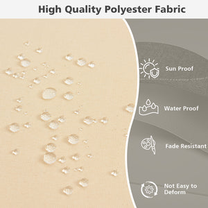 High resilience cotton for better sitting experience<br>Rope belts can firmly fix the seat cushion and are not easy to misplace during use<br>The thick and soft backrest can relieve waist soreness<br>The sun-proof function is ideal for both indoor and out