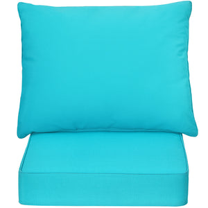 High resilience cotton for better sitting experience<br>Rope belts can firmly fix the seat cushion and are not easy to misplace during use<br>The thick and soft backrest can relieve waist soreness<br>The sun-proof function is ideal for both indoor and out