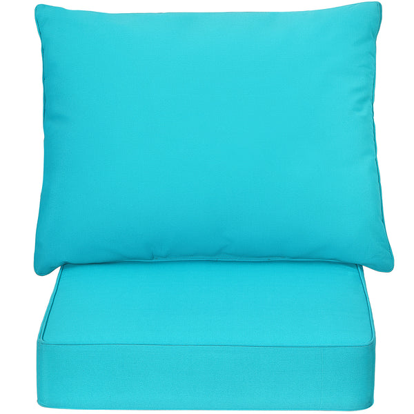 High resilience cotton for better sitting experience<br>Rope belts can firmly fix the seat cushion and are not easy to misplace during use<br>The thick and soft backrest can relieve waist soreness<br>The sun-proof function is ideal for both indoor and out