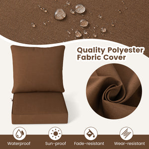 High resilience cotton for better sitting experience<br>Rope belts can firmly fix the seat cushion and are not easy to misplace during use<br>The thick and soft backrest can relieve waist soreness<br>The sun-proof function is ideal for both indoor and out