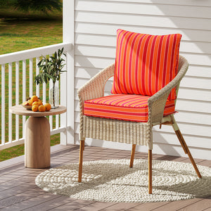 High resilience cotton for better sitting experience<br>Rope belts can firmly fix the seat cushion and are not easy to misplace during use<br>The thick and soft backrest can relieve waist soreness<br>The sun-proof function is ideal for both indoor and out