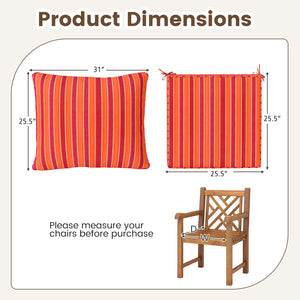 High resilience cotton for better sitting experience<br>Rope belts can firmly fix the seat cushion and are not easy to misplace during use<br>The thick and soft backrest can relieve waist soreness<br>The sun-proof function is ideal for both indoor and out