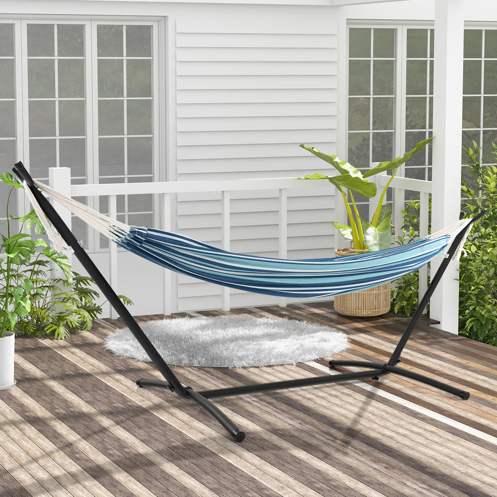 Make it fit your whole family with 6-level adjustable height<br>The selected fabric is breathable  skin-friendly and durable<br>Designed for portability with 2 included carrying cases<br>Reinforced metal support rings for the well-made details of the hamm