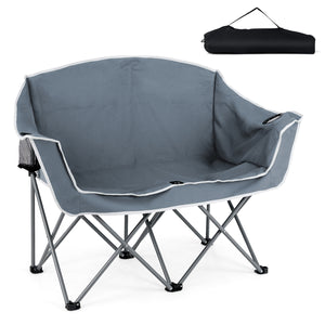 Boasts a heavy-duty metal frame that is wobble-free and long-lasting<br>Comfortable backrest  additional armrests  and wide seat surface for comfort<br>Skin-friendly oxford cloth is PVC-coated  tear-proof  wear-proof  and anti-fading<br>2 mesh cup holders