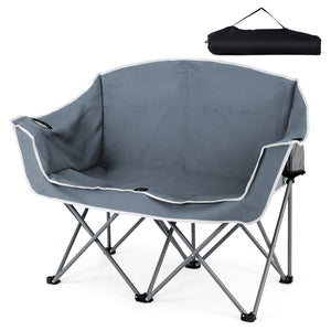 Boasts a heavy-duty metal frame that is wobble-free and long-lasting<br>Comfortable backrest  additional armrests  and wide seat surface for comfort<br>Skin-friendly oxford cloth is PVC-coated  tear-proof  wear-proof  and anti-fading<br>2 mesh cup holders