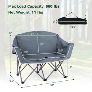 Boasts a heavy-duty metal frame that is wobble-free and long-lasting<br>Comfortable backrest  additional armrests  and wide seat surface for comfort<br>Skin-friendly oxford cloth is PVC-coated  tear-proof  wear-proof  and anti-fading<br>2 mesh cup holders