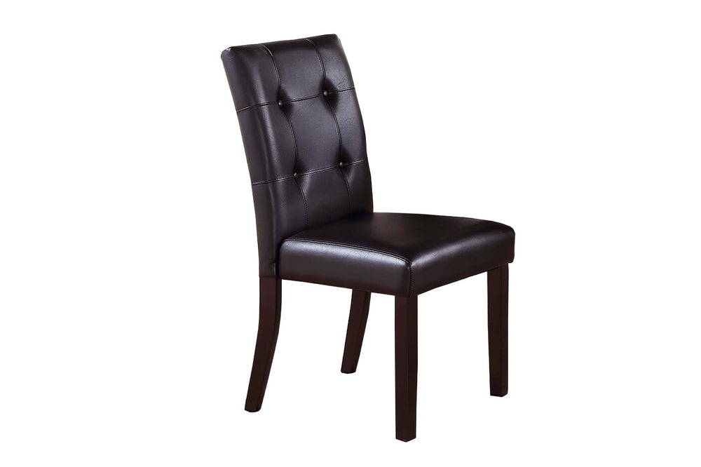 DINING CHAIR / DARKBROWN PU
