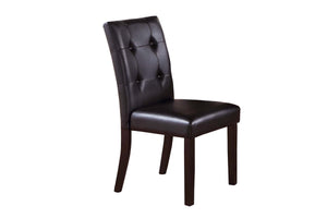 DINING CHAIR / DARKBROWN PU