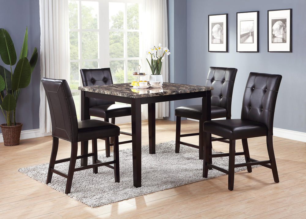 HIGH CHAIR / DARKBROWN PU