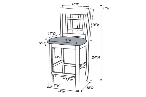COUNTER HEIGHT CHAIR 