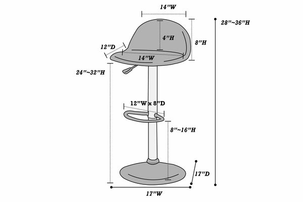 ADJUSTABLE BAR STOOL