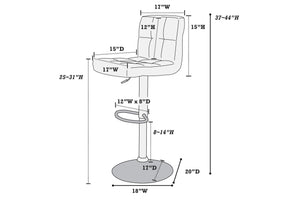 ADJUSTABLE BAR STOOL