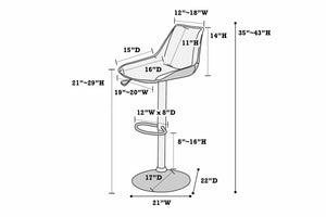 ADJUSTABLE BAR STOOL
