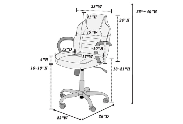 OFFICE CHAIR/Faux Leather